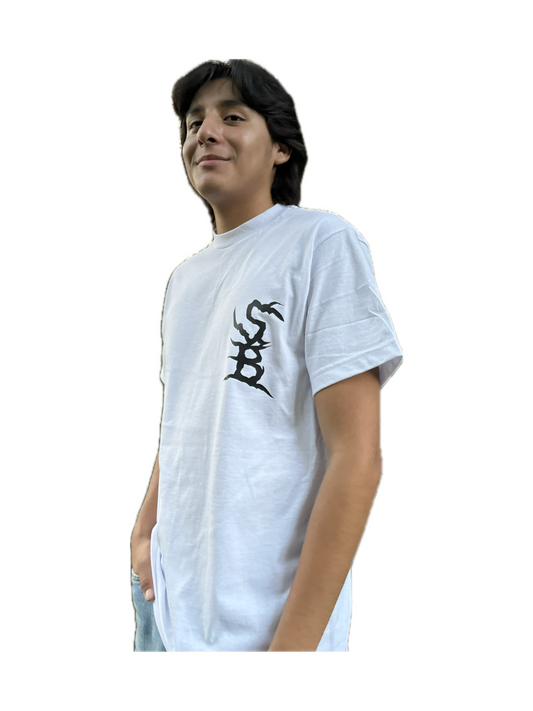 White Short Sleeve SloBeanz T-Shirt